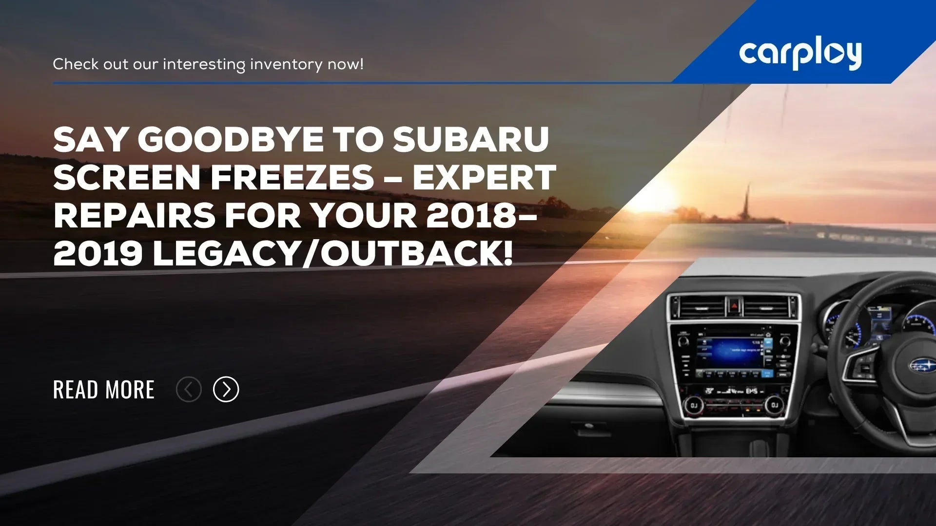 Say Goodbye to Subaru Screen Freezes – Expert Repairs for Your 2018–2019 Legacy/Outback!