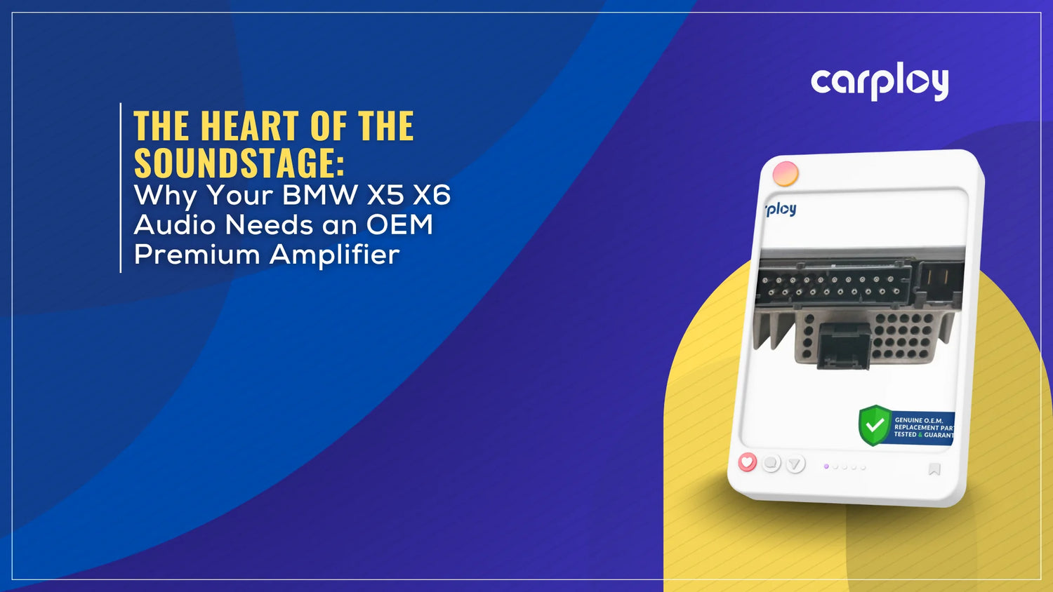 The Heart of the Soundstage: Why Your BMW X5 X6 Audio Needs an OEM Premium Amplifier