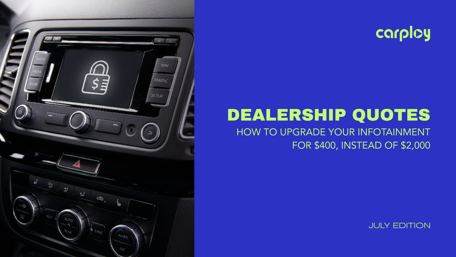 Dealership Quote: $2,000? How to Upgrade Your Infotainment Cheaply