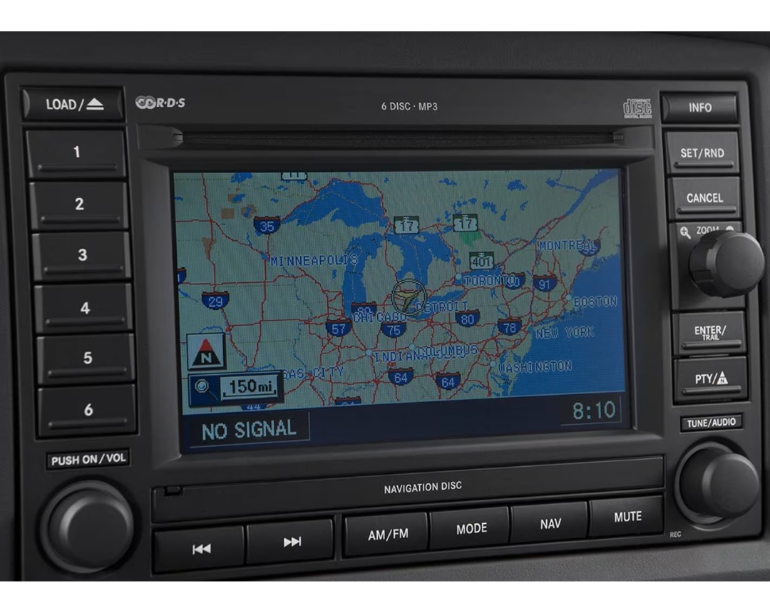 2005-2007 Jeep Grand Cherokee GPS Navigation REC Radio