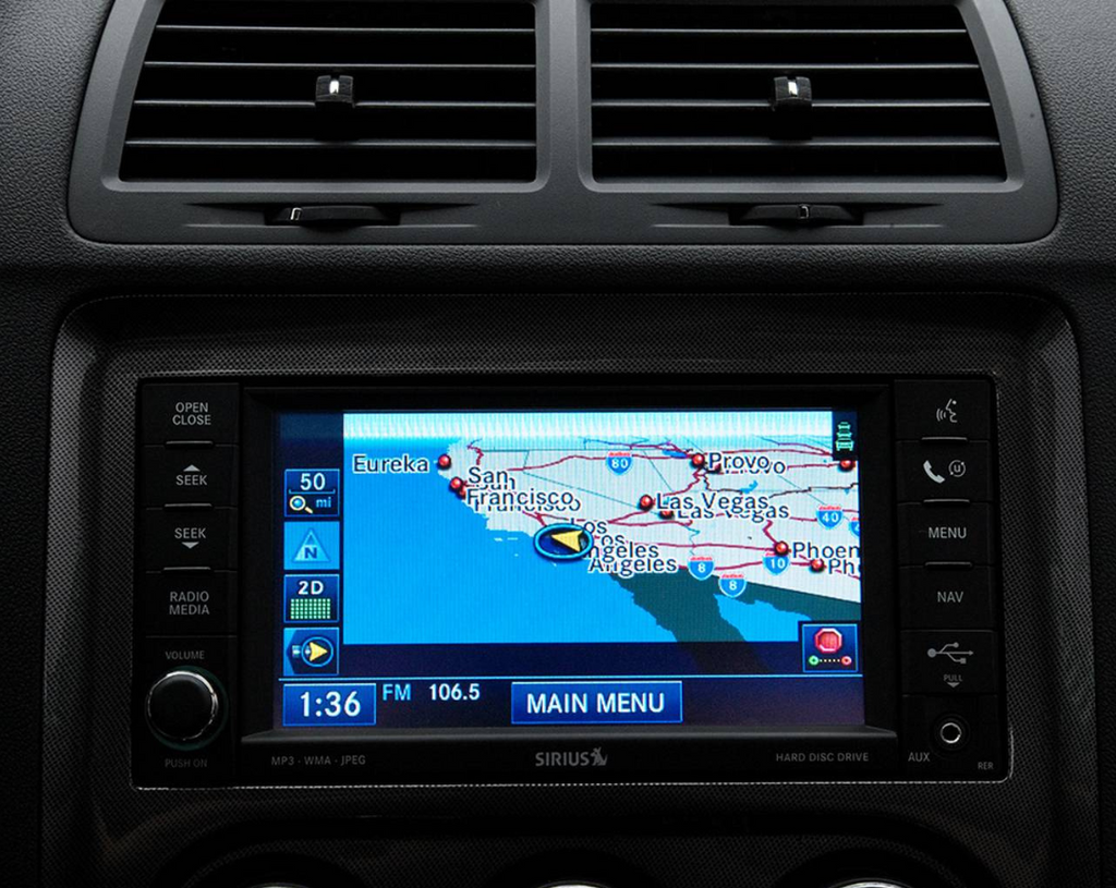 Navegación GPS Dodge Challenger 2008-2010 Radio RER 730N