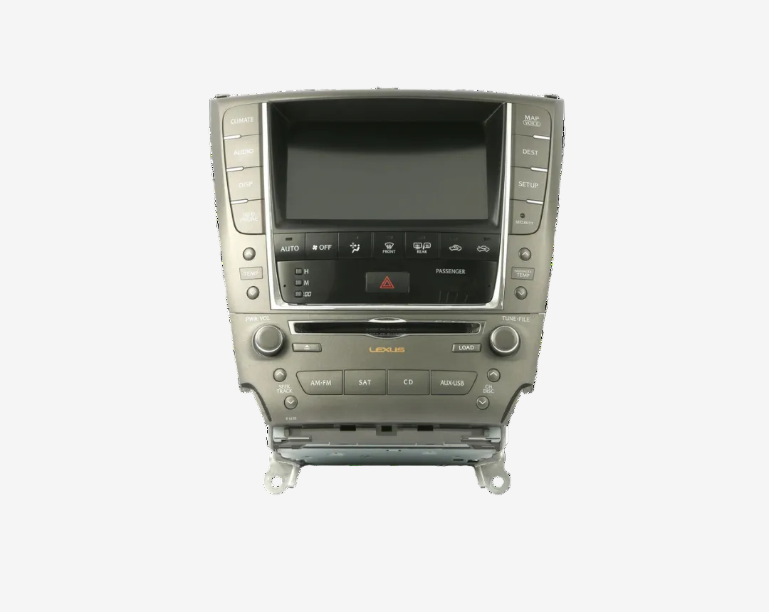 2010-12 Lexus IS250 AM FM Radio 6CD Changer w Navigation P1839 86805-60131