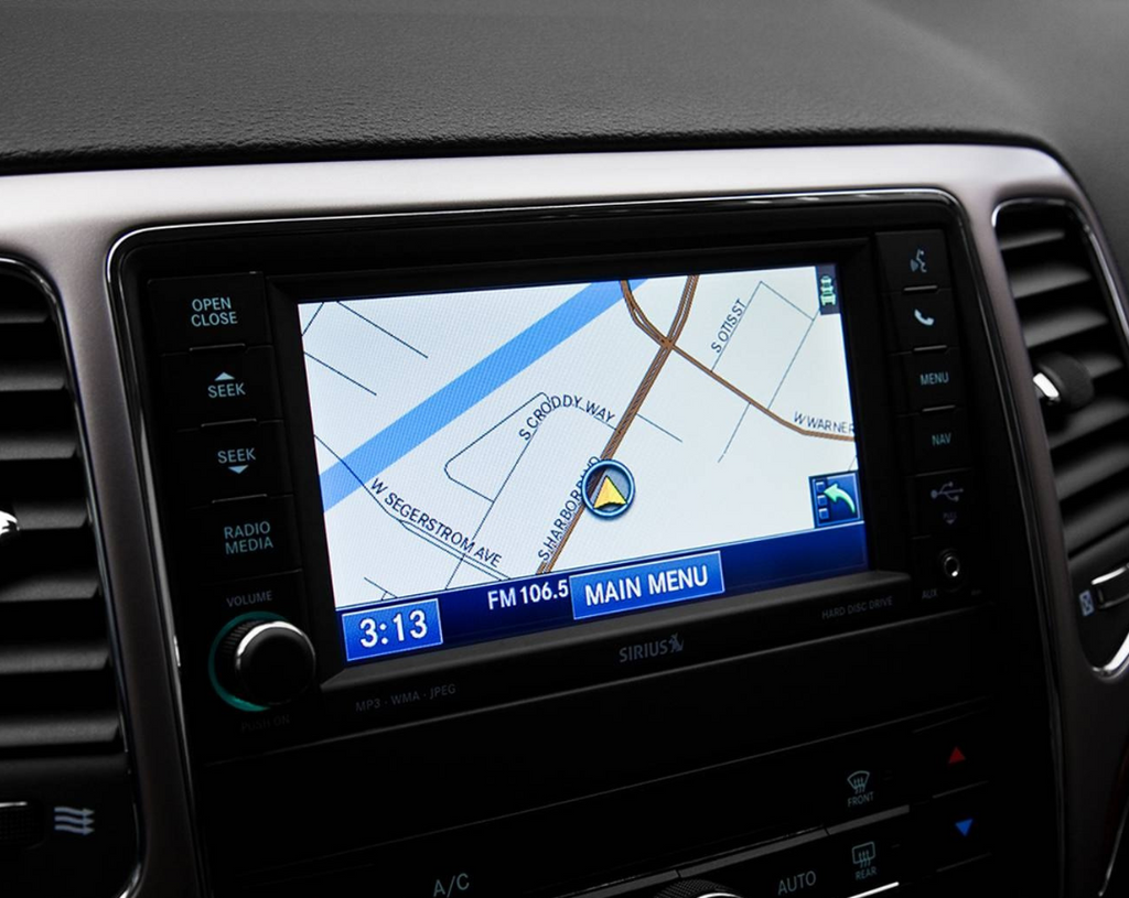 Jeep Grand Cherokee Mopar RHR 730N Navigation MyGIG avec écran tactile (haut de gamme) – 2011-2013