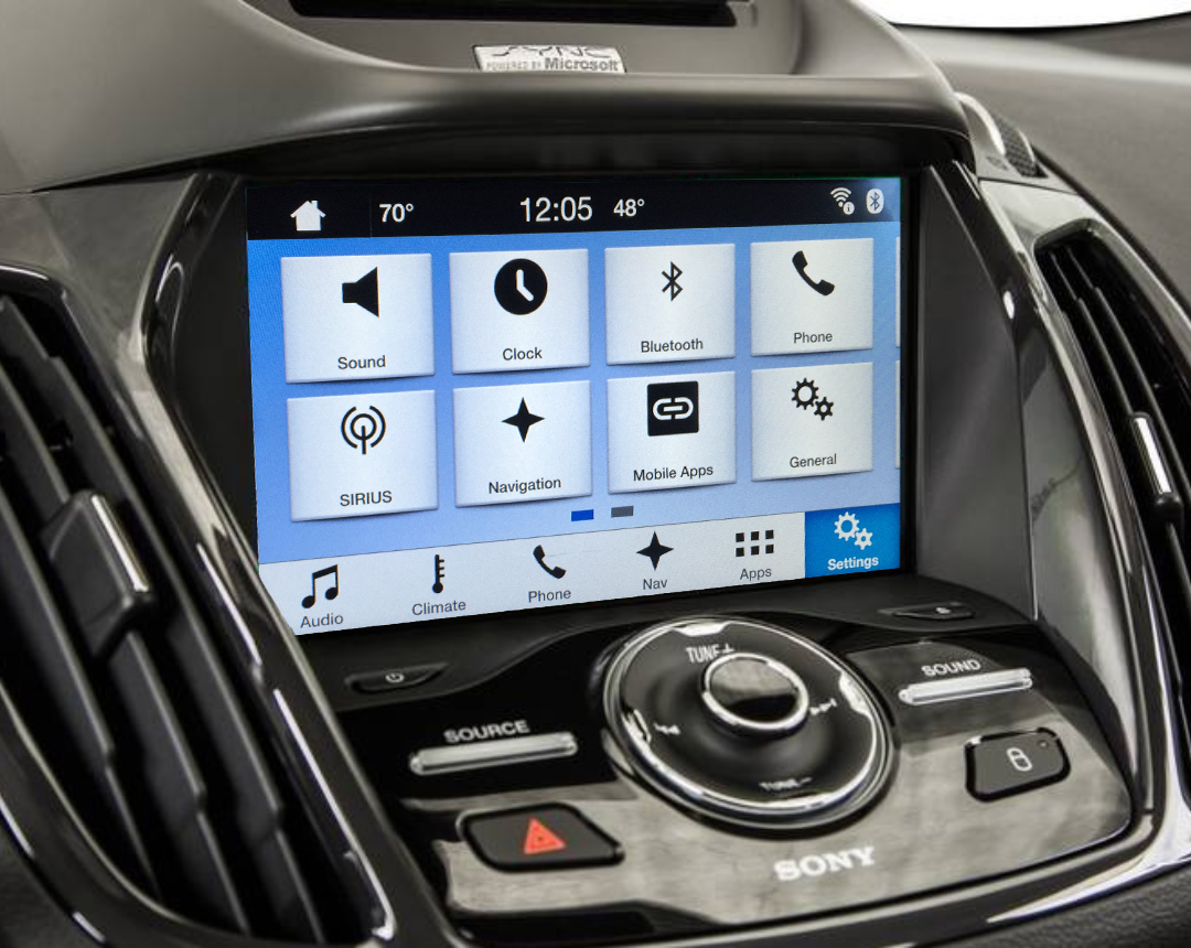 Mise à niveau de Sync 2 vers Sync 3 avec Apple CarPlay et Android Auto pour Ford C-MAX (2013-2015)