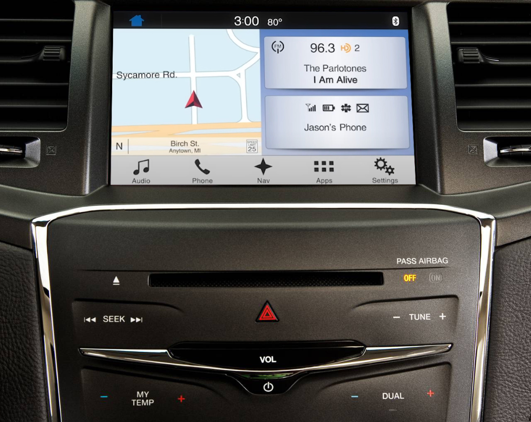 Lincoln MKS 2013-2015 Sync 2 a Sync 3 con actualización de Apple CarPlay y Android Auto