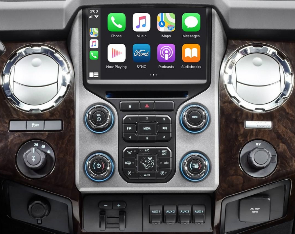 Mise à niveau de MyFord Touch Sync 2 vers Sync 3 avec Apple CarPlay et Android Auto pour Ford F-250 et F-350 Super Duty (2013-2016).