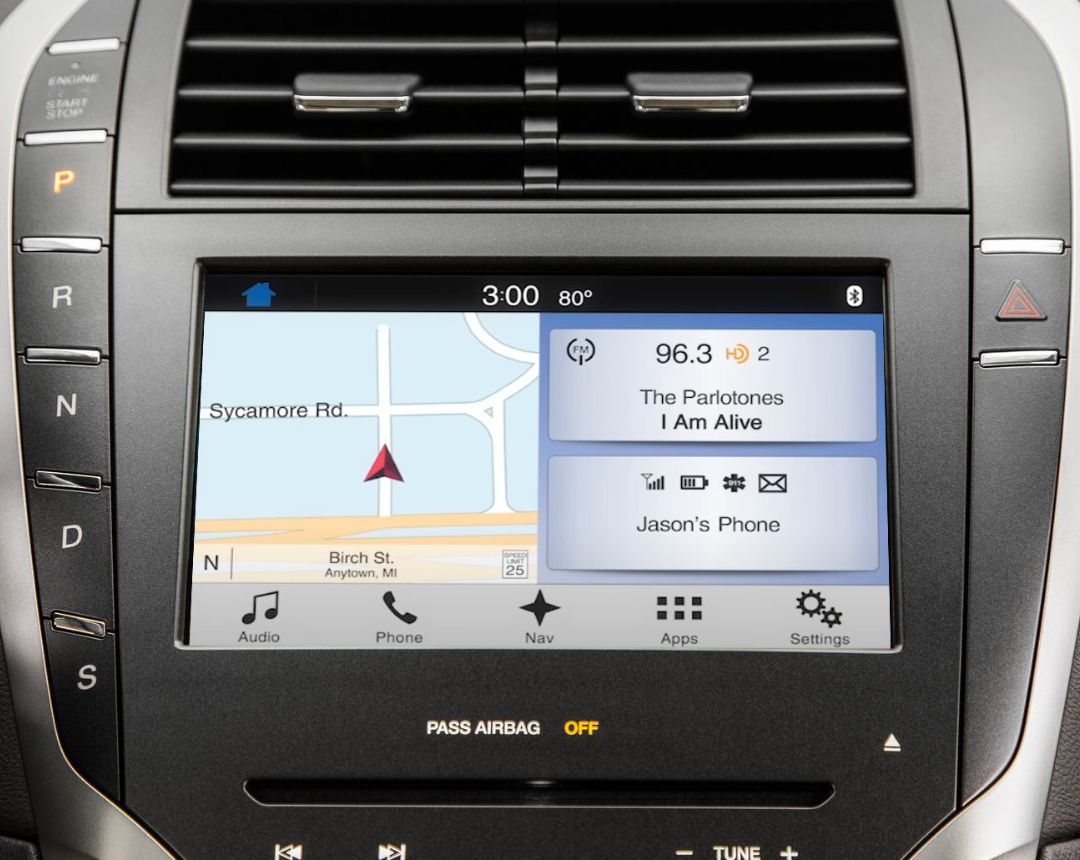 Lincoln MKZ 2013-2016 Sync 2 a Sync 3 con actualización de Apple CarPlay y Android Auto