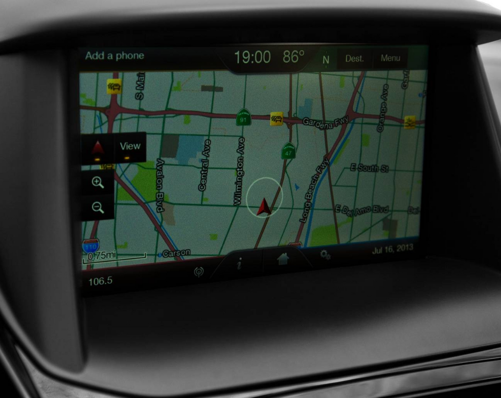 Mise à niveau du système de navigation GPS pour Ford Fiesta 2014-2015 compatible avec Sync 2