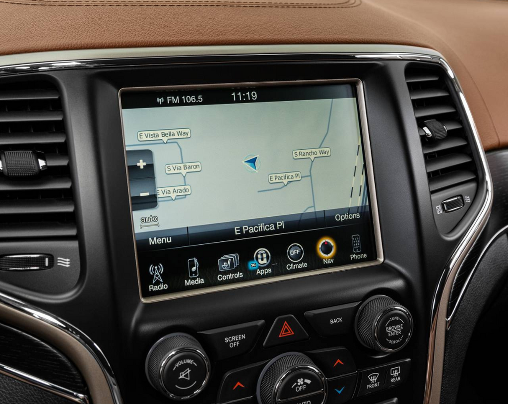 Actualización de radio RA4 con navegación GPS 8.4AN para Jeep Grand Cherokee 2014-2017