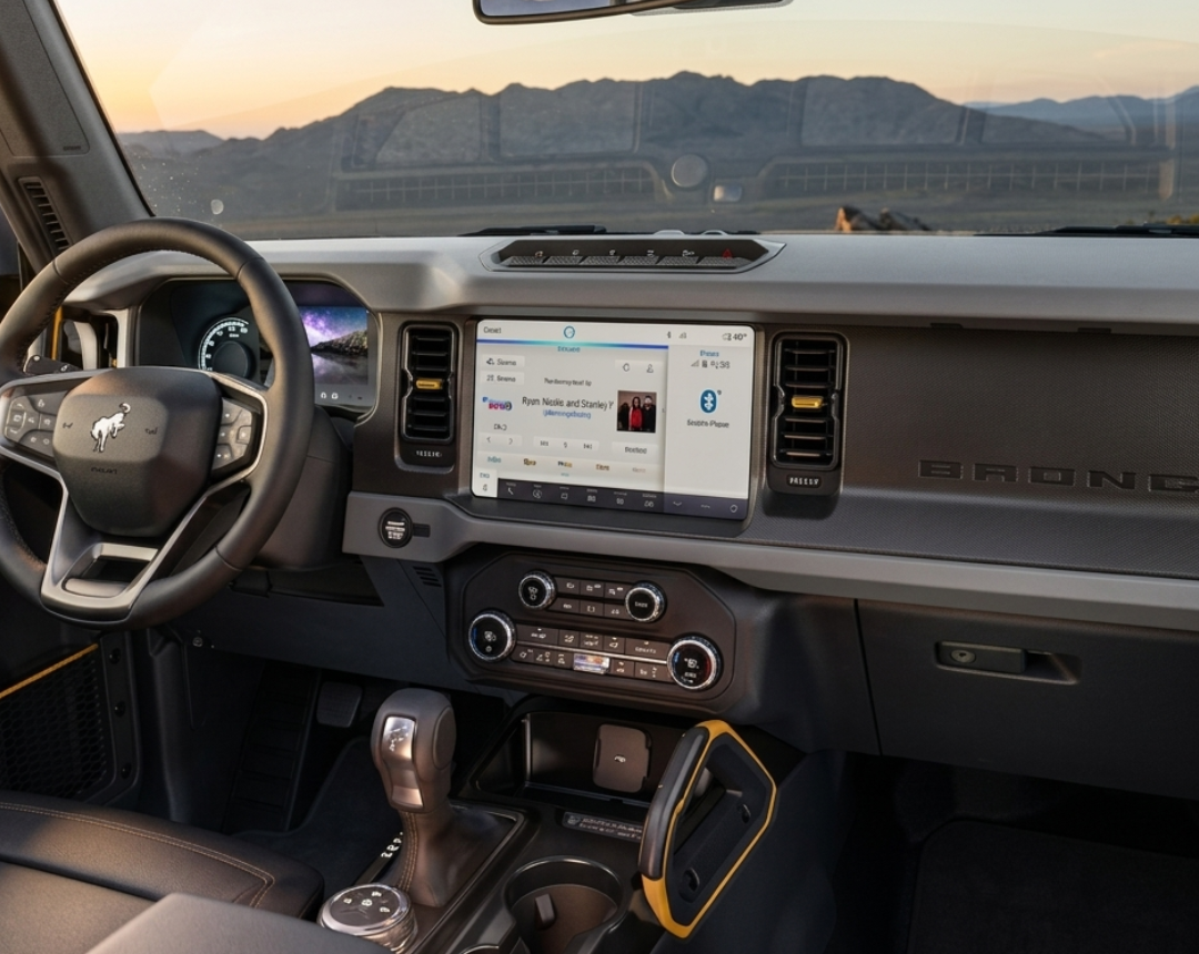 2021–2023 Ford Bronco SYNC 4 Navigation Upgrade (8″ to 12″) with Wireless Apple CarPlay™ and Android Auto™