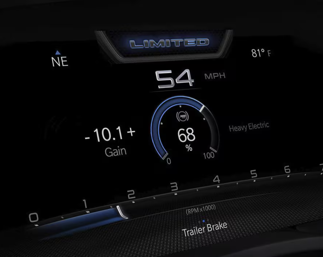 2019-2025 Ram 1500 12-inch Full Digital Speedometer EVIC Instrument Panel Cluster