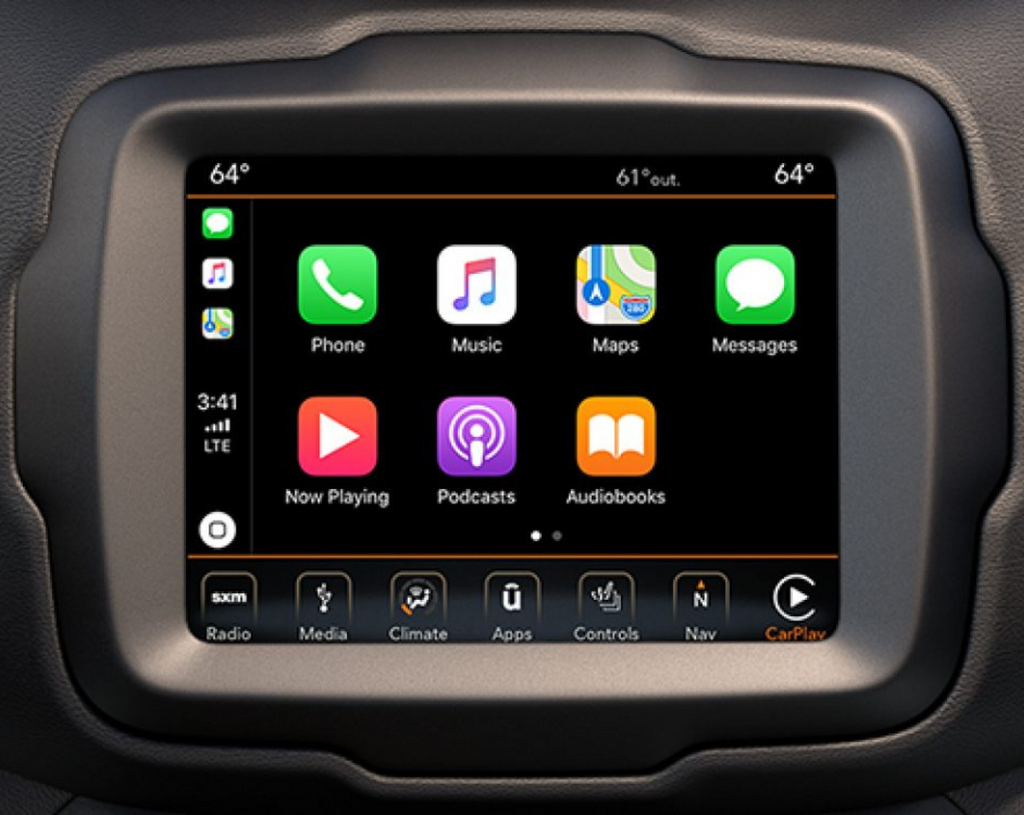 Système de navigation GPS Jeep Renegade 2014-2021 avec écran 8.4 4C NAV UAQ et radio compatible Apple CarPlay et Android Auto