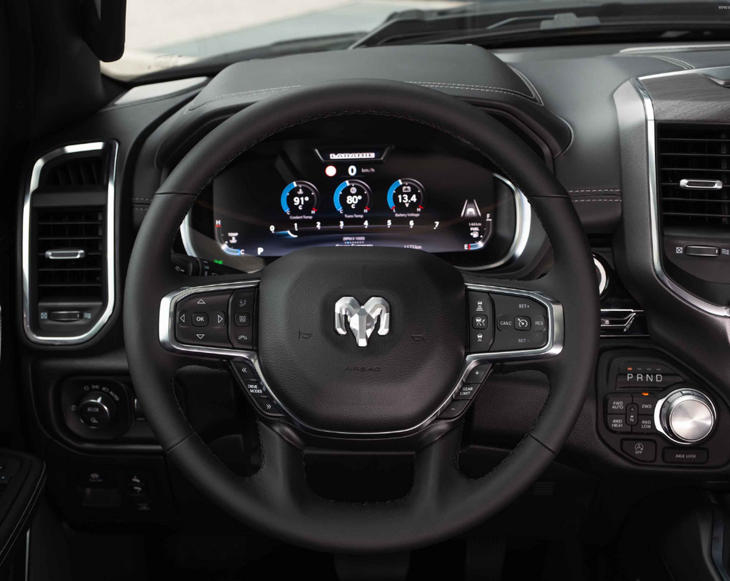 2019-2025 Ram Heavy Duty 2500 3500 Velocímetro digital completo de 12 pulgadas con panel de instrumentos EVIC