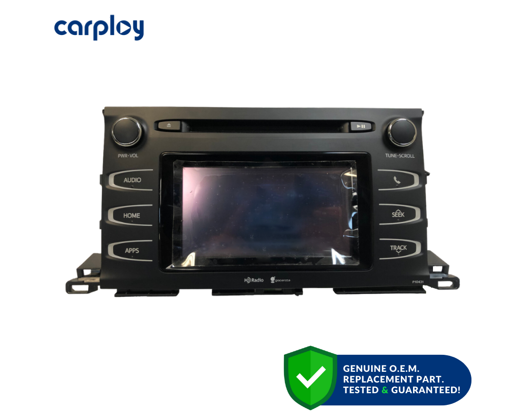 T-DSP-HLND-1419 2014-2019 Toyota Highlander OEM Bluetooth AM FM SAT HD Radio Gracenote Receiver