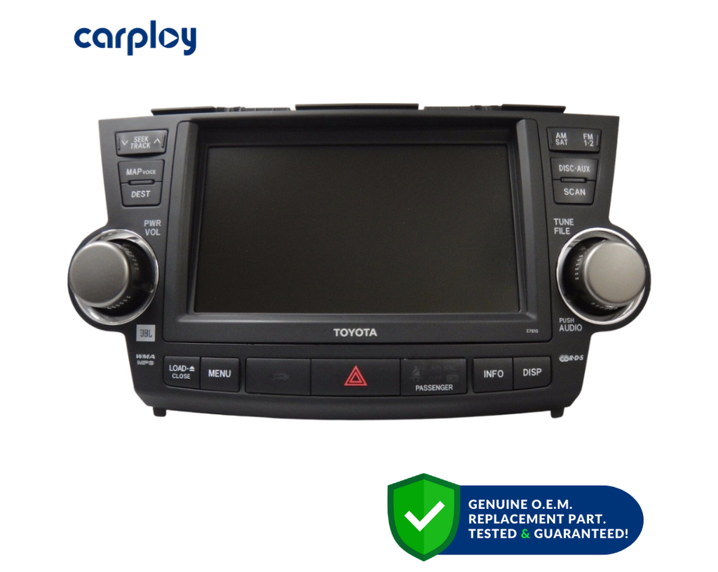 2008-2010 Toyota Highlander Hybrid OEM Navigation GPS Radio CD Player E7015