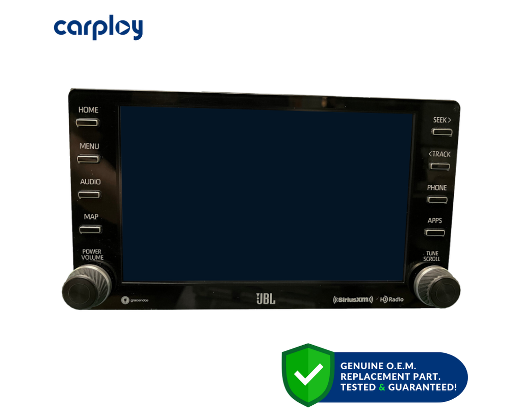 Autoradio multimédia JBL avec écran tactile, navigation, Apple CarPlay et Android Auto pour Toyota RAV4 (2019-2023).