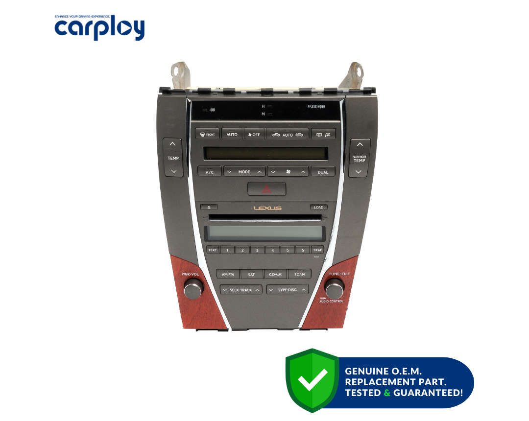 TYS1104 2010-2012 Lexus ES350 AM FM Radio 6 Disc CD Player AC Controls 86120-33E40 P1869
